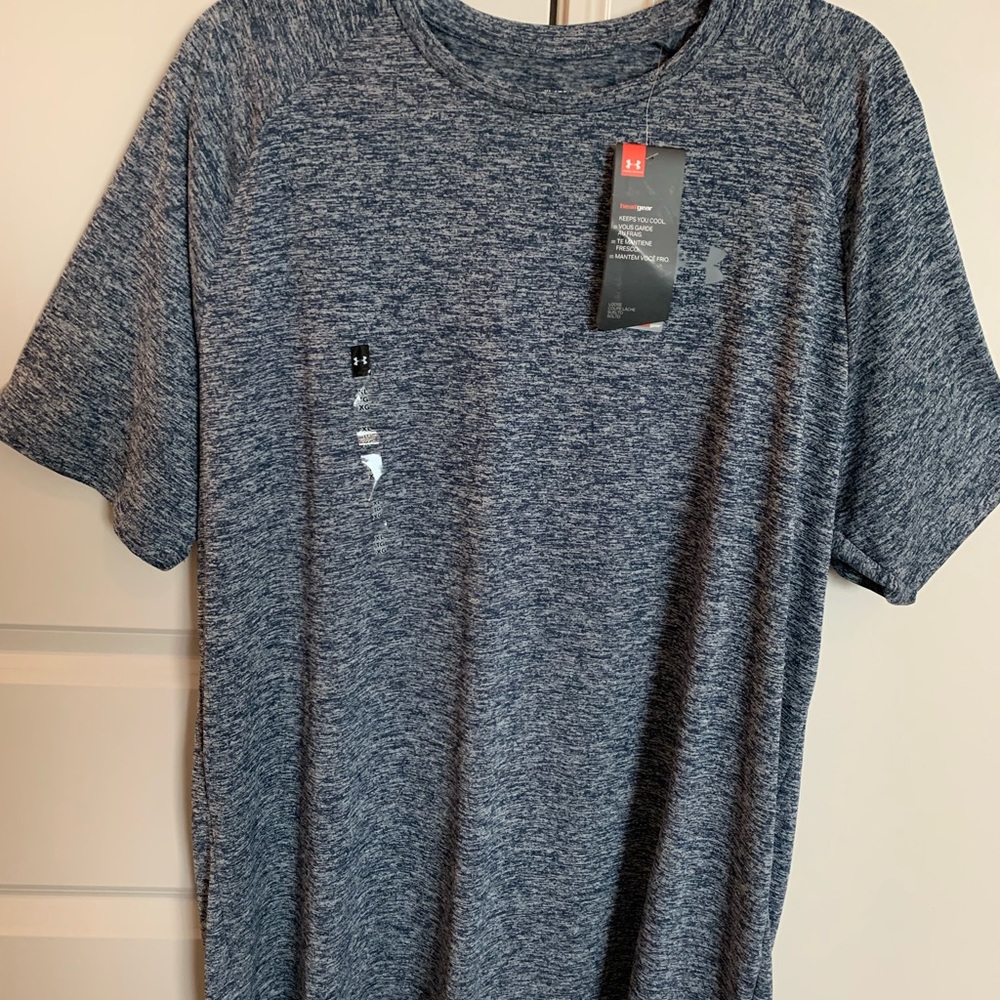 Under Armour Men’s Blue Tech Tee HeatGear Tshirt Size XL